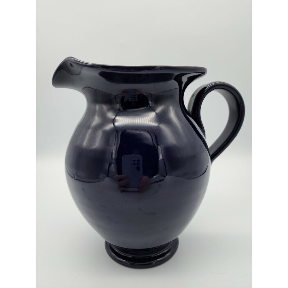 Exclusively for Starbucks Rare Large Pitcher Cobalt Blue Made in Italy Pottery